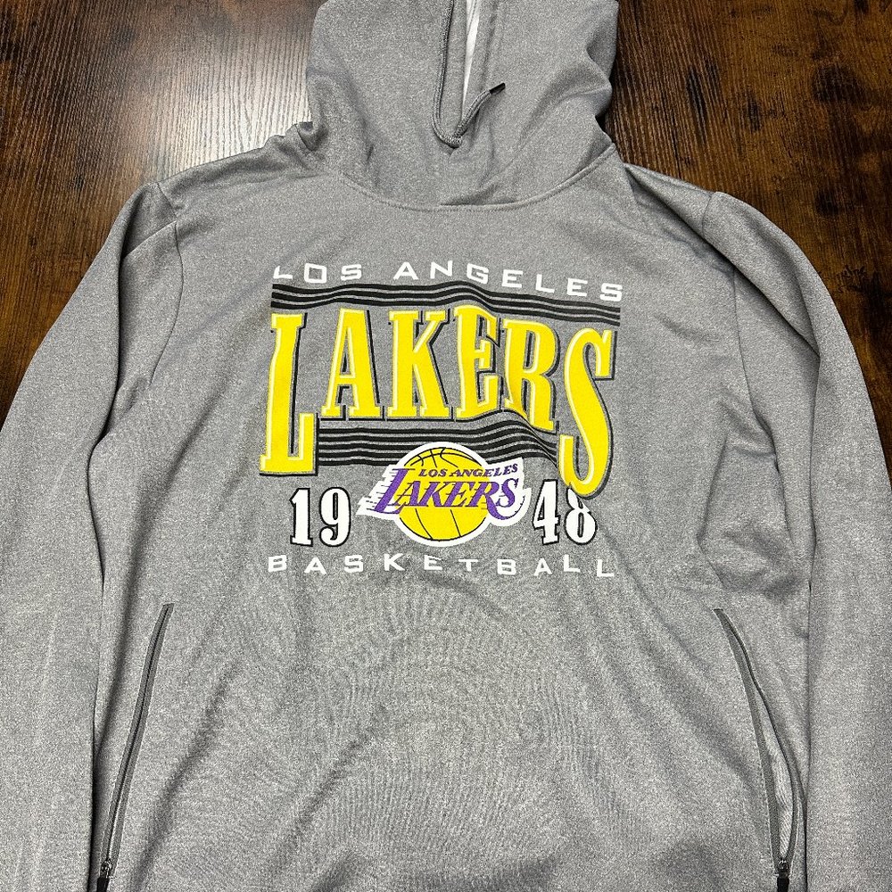 los angeles lakers nba est 1948 pullover hoodie XL sweatshirt gray kobe shaq LA